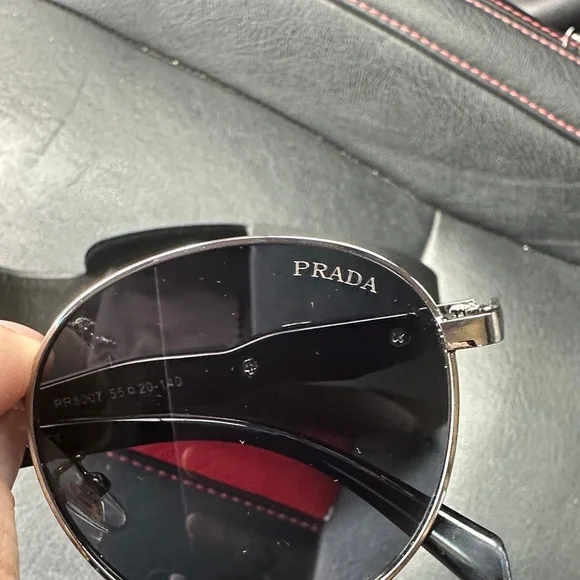 Prada Round Metal Sunglasses - Picture 4 of 7